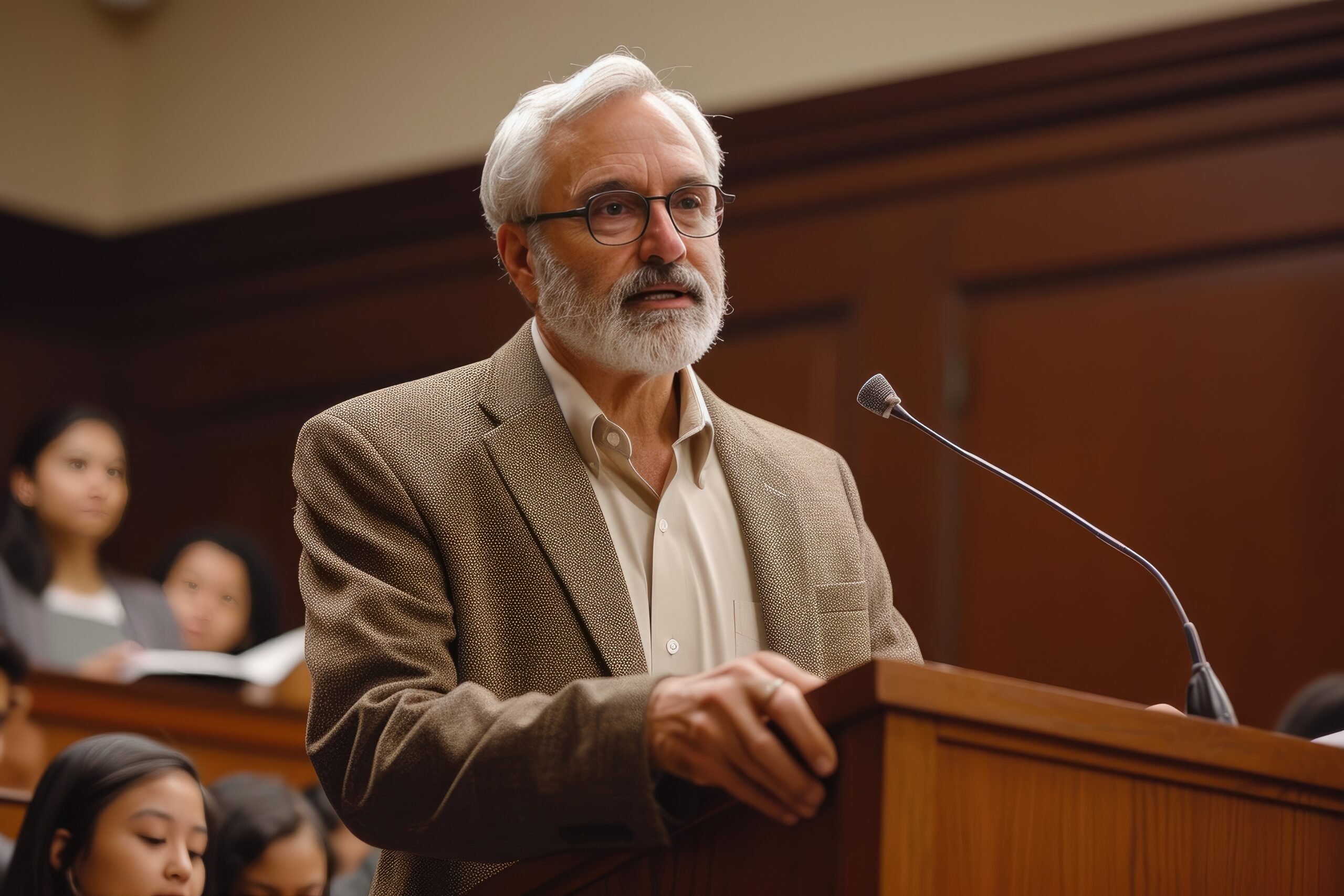 Judicial Excellence: Attorney Crafting a Convincing Argument